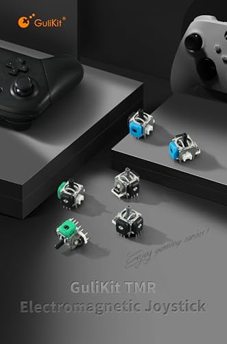GuliKit TMR Magnetic Joystick Replacement for PS5 DualSense/Edge Controller | Anti-Drift Electromagnetic Stick Repair Module with Thumbstick Caps, Soldering Required - color: NS51-PS5-Black