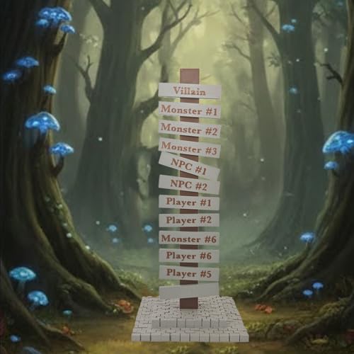 DND Initiative Tracker –The Battle Beacon Magnetic Turn Order Tower for DND | Acrylic Combat Stand with 12 Reusable – Tabletop RPG, for Pathfinder & DM Tools