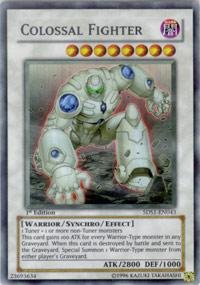 Yu-Gi-Oh! - Colossal Fighter (5DS1-EN043) - 5Ds Starter Deck - 1st Edition - Super Rare