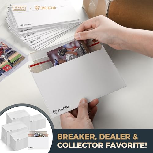 510-Pack Card Shipping Envelopes - 7 x 4.35 Inches Trading Cards Self-Adhesive Mailers, Perfect Fit for Semi-Rigid Sleeves, Toploaders & Ding Defend Protectors - Hobby Mailing Supplies - color: White - 510 Pack