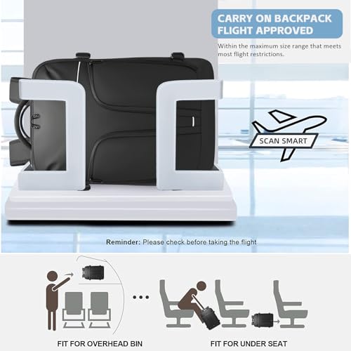 TANGCORLE Vacuum-Compressed Travel Backpack: Expandable, Airline-Approved Laptop Backpack—Unisex Business Backpack - color: Black-b50l