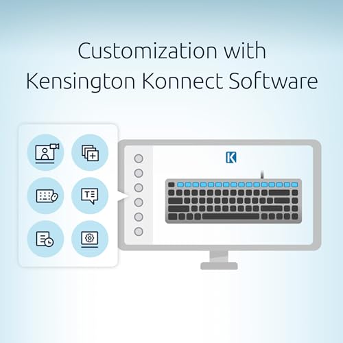 Kensington KB415 USB-C Wired Compact Keyboard, Quiet Scissor-Switch Keys, Programmable, Copilot Hotkey, Compatible with Windows, Black (K75411NA) - size: Compact Size, style: Wired