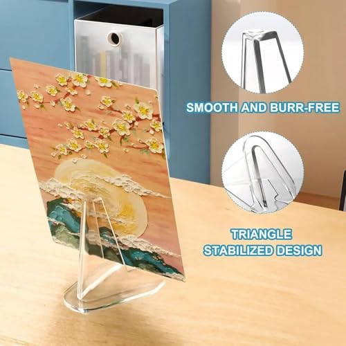 30 Packs Card Display Stand, Acrylic Card Stands for Trading Sports Graded Card Football Baseball Basketball Mini Clear Easel Stand (2.1 inch)