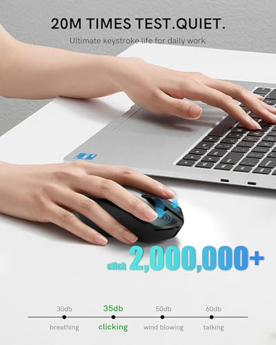 Redragon M821 Wireless Mouse Tri-Mode 54G Lightweight Black Silent Mice | 2.4G/USB C Wired/Bluetooth,PC Gaming Mice for Computer Laptop Mac Windows, Max 128000 DPI, 1K Polling, 6 Programmable Buttons