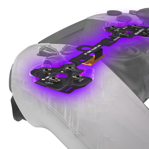 eXtremeRate Face Buttons Clicky Kit for PS5 Edge Controller, Custom Tactile Dpad Action Buttons for PS5 Edge Controller D-pad X Circle Square Triangle Keys Mouse Click Kit - Without Gamepad