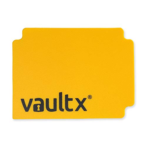Vault X Large Standard Deck Box with 150 Black Sleeves, fits 100+ Sleeved Trading Cards (Yellow) - color: Yellow