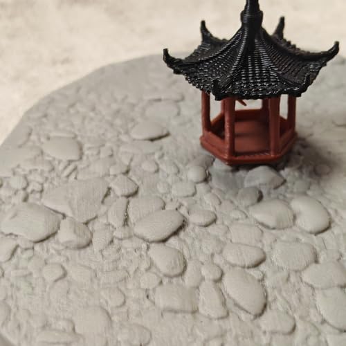 LuckyVin Terrain Texture Roller for D&D, Wargaming, Battle Mat, Tabletop, Dungeons and Dragons, Black (6 Styles) - color: 6 styles