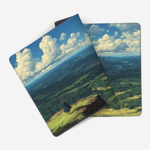 MTG Playmat Direction of Victory TCG Mat Board Game Card Game Trading Card Game Play Mat Desk Pad Stitched Edges Smooth Surface Rubber Base 23.5x13.7in