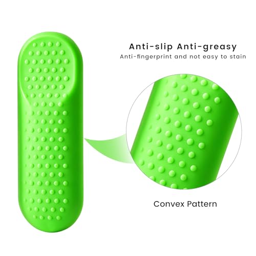 2-Pack Glowing Remote Cover for VIZIO XRT281 Remote, Glow Green & Glow Blue | Glowing in the Dark, Silicone Case with Lanyard, GITD! - color: Glow Green&Glow Blue