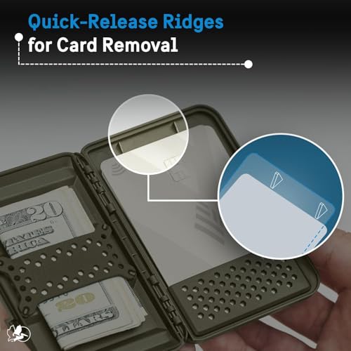 Pelican MagSafe Wallet for iPhone - Heavy Duty MIL-STD Snap-On Phone Magnetic Wallet and Phone Card Holder - Detachable and Slim Hard Case for iPhone 17 Pro Max/16 Pro Max/15/14/Pixel 10 - OD Green - color: Green, style: Protector