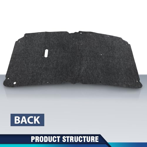 PIT66 Hood Insulation Pad Compatible with Ford F250 F350 F450 & Excursion 1999 2000 2001 2002 2003 2004 2005 2006 2007 - style: 1999-2007 Ford F250