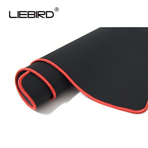 LIEBIRD® Extended XXL Gaming Mouse Pad - Portable Large Desk Pad for Laptop - Non-Slip Rubber Base (RGB White) - color: RGB White