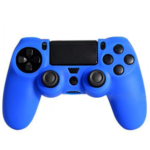 OSTENT Protective Silicone Gel Soft Case Cover Pouch Sleeve for Sony PlayStation 4 PS4 Controller Color Blue - color: Blue
