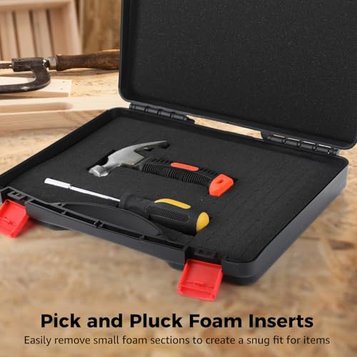 8 PCS Pick and Pluck Foam Inserts, Pre-Cut Cube Foam Sheets with Bases for Cases, Toolboxes, Drawer Organizers, Cameras, Moving Transportation, Customizable Protective Foam for Storage and Packing