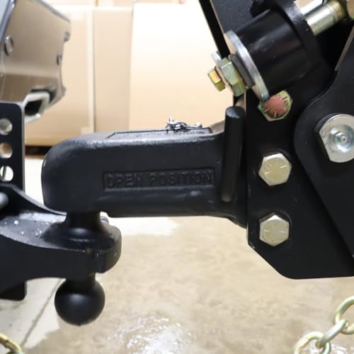 Shocker HD 25K Air Trailer Tongue Mount with Wallace 2-5/16" Ball Coupler, Vertical Channel Mount - size: Vertical Channel Mount