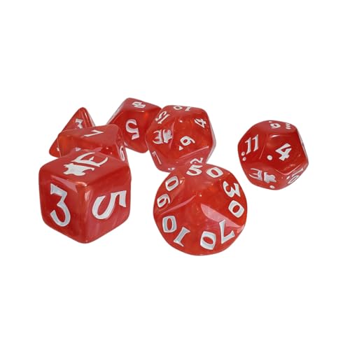 Munchkin Polyhedral Dice Set (Red/White) - color: Red/White