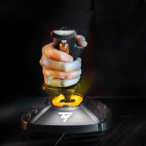 Thrustmaster T16000M FCS - Precision Combat Flight Sim Joystick - PC | Drift-free H.E.A.R.T sensors, 16 programable buttons, 8-way hat switch, 4 axes, twist rudder, integrated throttle - style: Flight Stick T16000M FCS