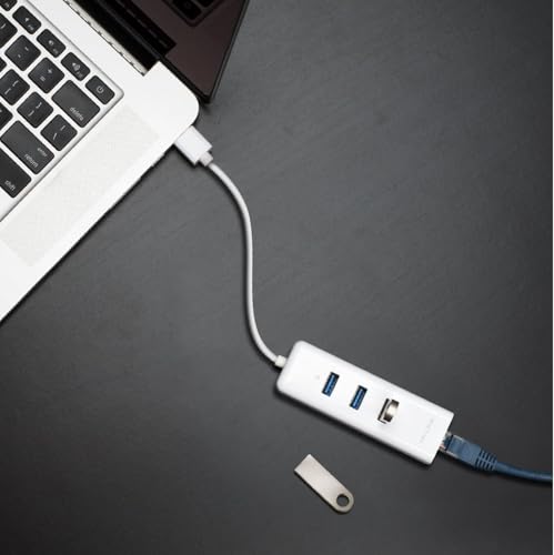 TP-Link USB 3.0 to Ethernet Adapter (UE330) - Portable 3-Port USB Hub with 1 Gigabit RJ45 Ethernet Port, Laptop Network Adapter, Supports Win 7/8/8.1/10, Mac OS X (10.6-10.14), Linux OS and Chrome OS - style: USB-A with 3-Ports
