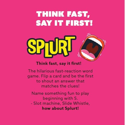 Gamewright - Party to Go - Splurt - Think Fast