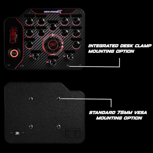 SIM-PANEL PC Sim Racing Gen 2 Button Box (Horizontal Layout)