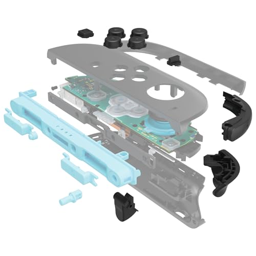 eXtremeRate DIY Replacement Full Set Buttons for Joycon 2, Custom ABXY Direction Keys Dpad + - C Home Capture Release L R ZR ZL Trigger Buttons for Nintendo Switch 2 Controller - Black - color: Black