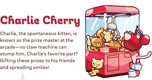 1985 Games Cherry Cat Milk Carton Dice Set – Milk Carton-Inspired Dice for DND | TTRPGs & Tabletop Roleplaying - color: Cherry