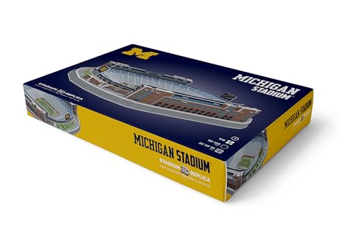Pro-Lion 3D Jigsaw Puzzle of Michigan Wolverines Stadium -106 Pieces | Home of Michigan Wolverines | NCAA Football Gifts for Age 7+ - style: Michigan Wolverines