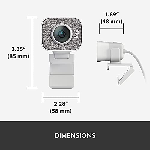 Logitech StreamCam Premium Webcam for Streaming and Content Creation, Full HD 1080p 60 fps,Works with Microsoft Teams, Google Meet, Zoom, Nintendo Switch 2’s new GameChat mode, for PC/Mac– Off-White | For streaming and content creation, works with Microso