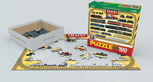 Trains 100 Piece Jigsaw Puzzle - size: 100 Piece Puzzle, style: Brain teaser