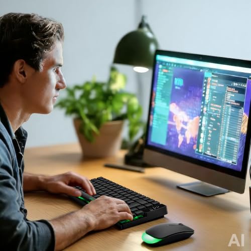 CHONCHOW Wireless Keyboard, Rechargeable Mini Quiet Keyboard, Thin Tenkeyless Design, 87 Key RGB Backlit, Small Compact Keyboard, Light Up Mechanical Feel Keyboard for Xbox PS4 PS5 PC Laptop Gamer