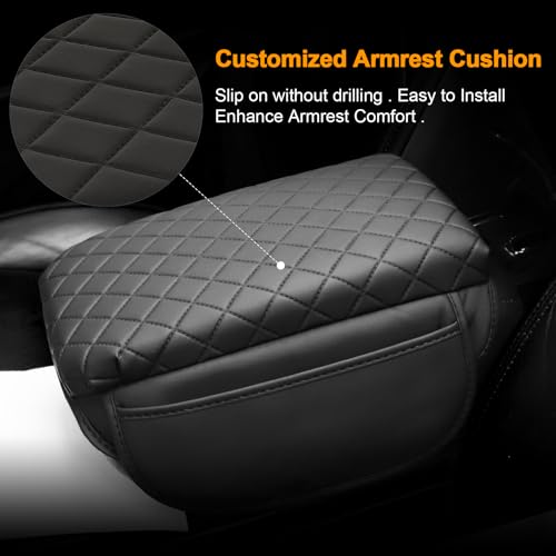 Console Cushion Cover for Toyota Tacoma 2016-2023 | SR SR5 Off-Road PreRunner TRD-Sport pro Limited Tacoma Organizer Armrest Storage Box Cover Tacoma Accessories - size: For Tacoma 2016-2023