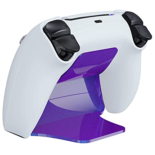 playvital Chameleon Purple Blue Controller Display Stand for ps5, Gamepad Accessories Desk Holder for ps5 Controller with Rubber Pads - color: Chameleon Purple Blue