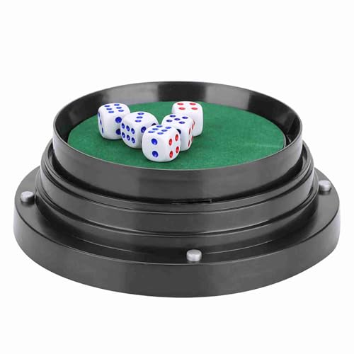 Automatic Lucky Dice Rollers Cup with 5 Dices, for Ktv Pub Bar Family Party Games