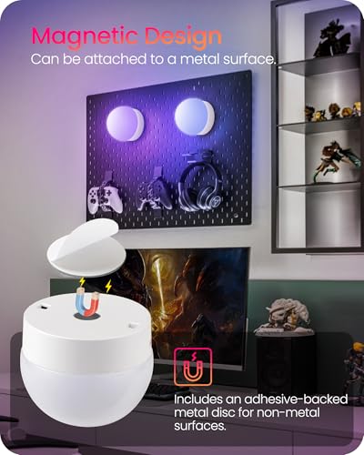 Rechargeable Light Bulbs with Remote Control, Battery Operated Light Bulbs, 3 Timer 15 Colors Selectable, Dimmable Wireless RGB LED Bulb for Wall Sconce, Non-Hardwired, 2 Pack, R01YBP206 - size: E26 Base - RGB