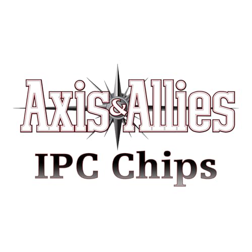 Renegade Game Stuidos Axis & Allies IPC Chips - 75 Weighted Strategy Tokens & Tray | Premium 1-5-10 denominations replace paper money with casino-quality weighted chips compatible with any game edition