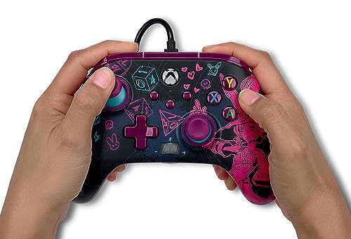 PowerA Enhanced Wired Controller for Xbox Series X|S - Tiny Tina's Wonderlands, Xbox Controller with Detachable 10ft USB Cable, Mappable Buttons and Rumble Motors, Officially Licensed for Xbox - color: Tiny Tina's Wonderlands