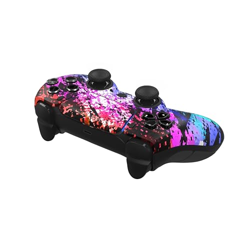 Custom Controllerzz Custom Wireless Controller Compatible with PS5 - Multiple Designs Available (Digital Mirage) - color: Digital Mirage
