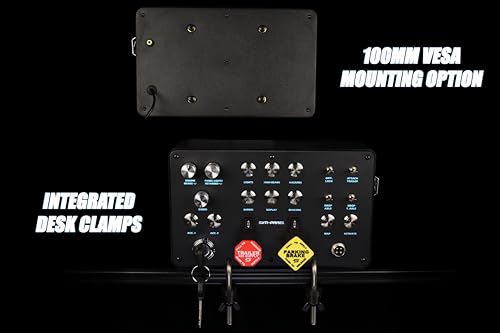Sim-Panel Classic 2 Button Box for ATS/ETS2 (American Truck Simulator/Euro Truck Simulator) (Classic Finish with CB Communications (Matte Black)) - style: Classic Finish With CB Communications (Matte Black)