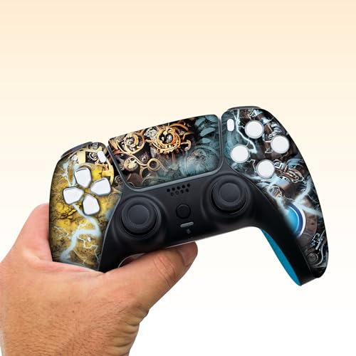 Dishonestty Custom PS-5 Controller Wireless compatible with Play-Station 5 Console by BCB Controllers | Proudly Customized in USA with Permanent HYDRODIP Printing(NOT JUST A SKIN)(MODDED) - color: Dishonestty, size: Modded - Front Print Only
