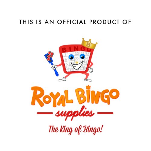 Royal Bingo Regular Calling Cards - Pack of 81 - High Visibility Font, 3.5" x 2.5" per Card-Replacement for Raffle and Balls - style: Small - 81 Cards