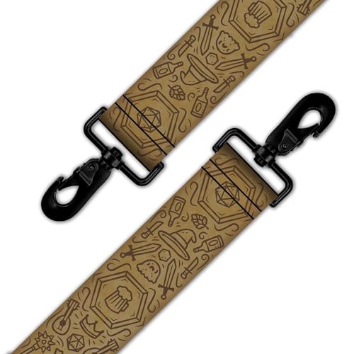 Rollacrit Gelatinous Cube 55-inch Bag Strap - Nylon Strap for Bag of Holding Messenger Bag, Purses, Cross-body bags, game bags - style: Journey