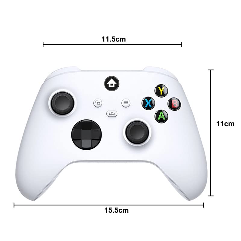 Gamepad Controller with 2.4G Wireless Receiver for Xbox Serise X/S, Anti-Skid Rocker Gaming Handle with Headphone Jack & Share Button (red) - color: Red