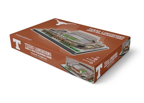 Pro-Lion 3D Jigsaw Puzzle of Darrell K Royal–Texas Memorial Stadium -104 Pieces | Home of Texas Longhorns | NCAA Football Gifts for Age 7+ - style: Texas Longhorns