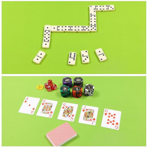 TIASUSAN Mahjong Mat (31.5” x 31.5”), Noise-Reducing Mahjong Mat for Table - color: Grass Green