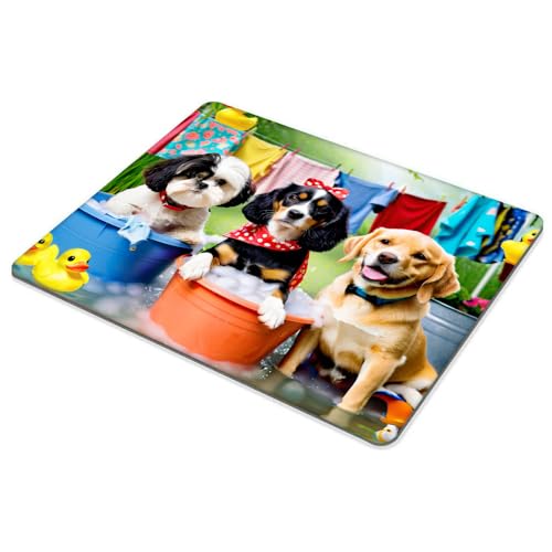 Square Mouse Pad Dog,Gaming Mouse Pads for Desk,Soft Computer Waterproof Non-Slip Mouse Mat - color: Dog