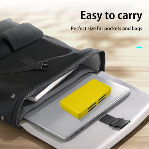 ONETIAOLONG Switch Game Case Holder for Switch 2 & OLED & Lite with 48 Cartridge Slots and 96 Micro SD Card Storage with Magnetic Closure,Protective Hard Shell and Soft Lining for Easy carrying - color: Yellow, style: 48-slots
