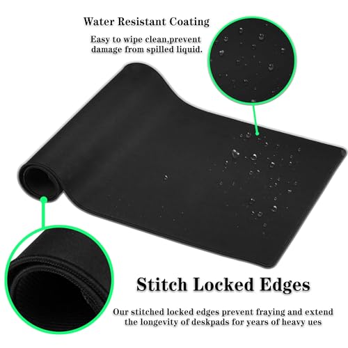 Office Desk Pad Cat Paws Cute Mouse Mat Large Gaming Mouse Pads Desk Mouse Pad Long Desk Pad Non-Slip Rubber Base Waterproof with Stitched Edges 35.4 X 15.7 for Game Office, - color: Cat Paws
