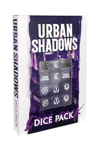 Magpie Games Urban Shadows: Dice Pack, 10 Engraved Purple Six-Sided Dice - style: Dice Pack