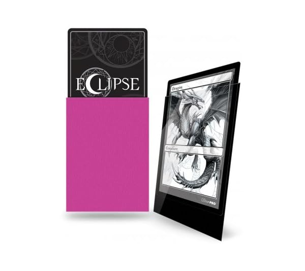 BoardGame E-15609 Ultra Pro-Eclipse Gloss Standard Sleeves 100 Pack-Hot Pink - color: Hot Pink