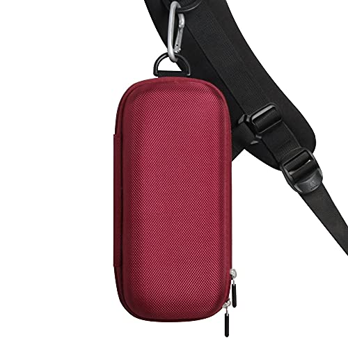 Hermitshell Hard Travel Case for Ortizan Portable Bluetooth Speaker IPX7 Waterproof Wireless Speaker (Wine Red) - color: Wine Red